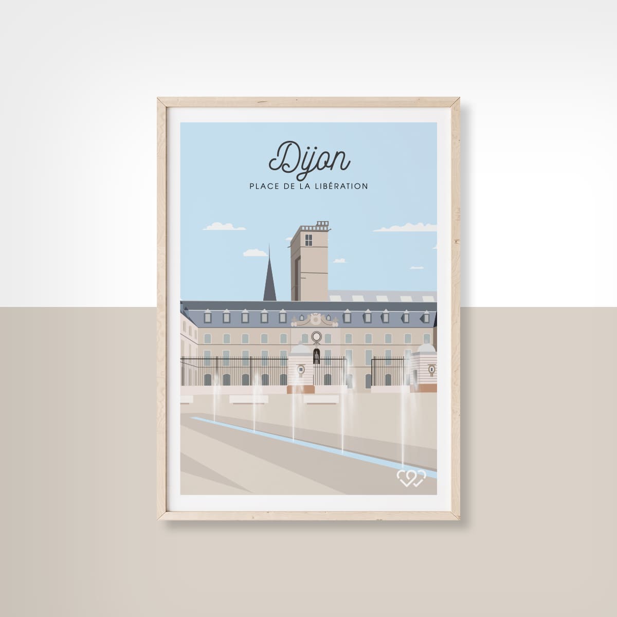 affiche La Place de la Libération Dijon