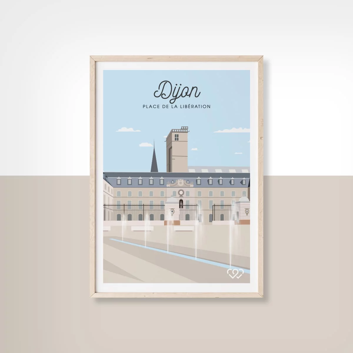 Affiche La Place de la Libération – Dijon