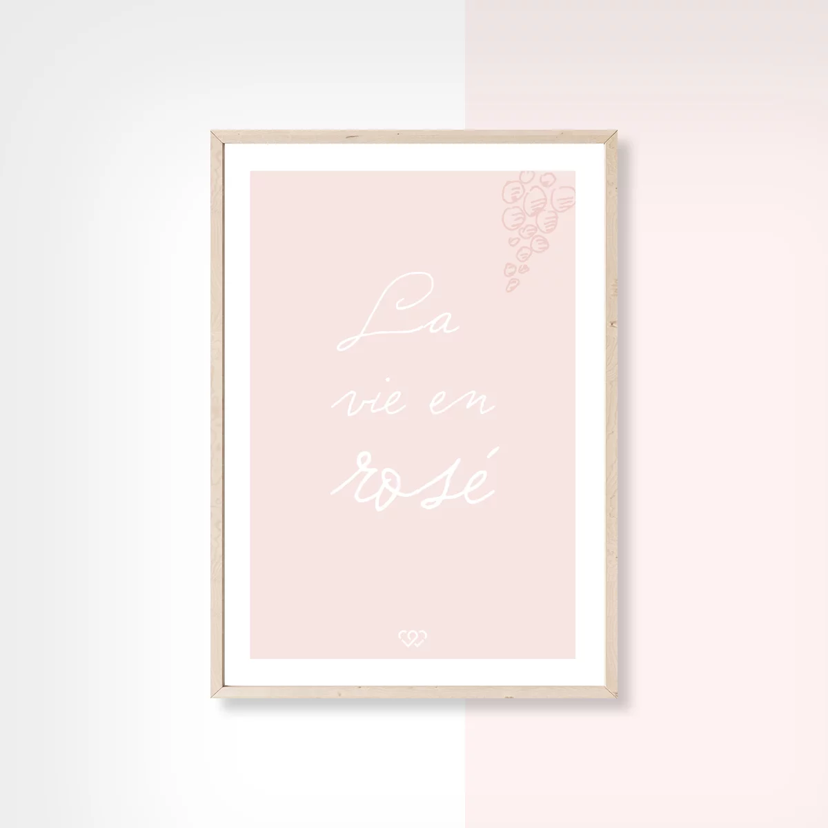 Affiche La vie en rosé