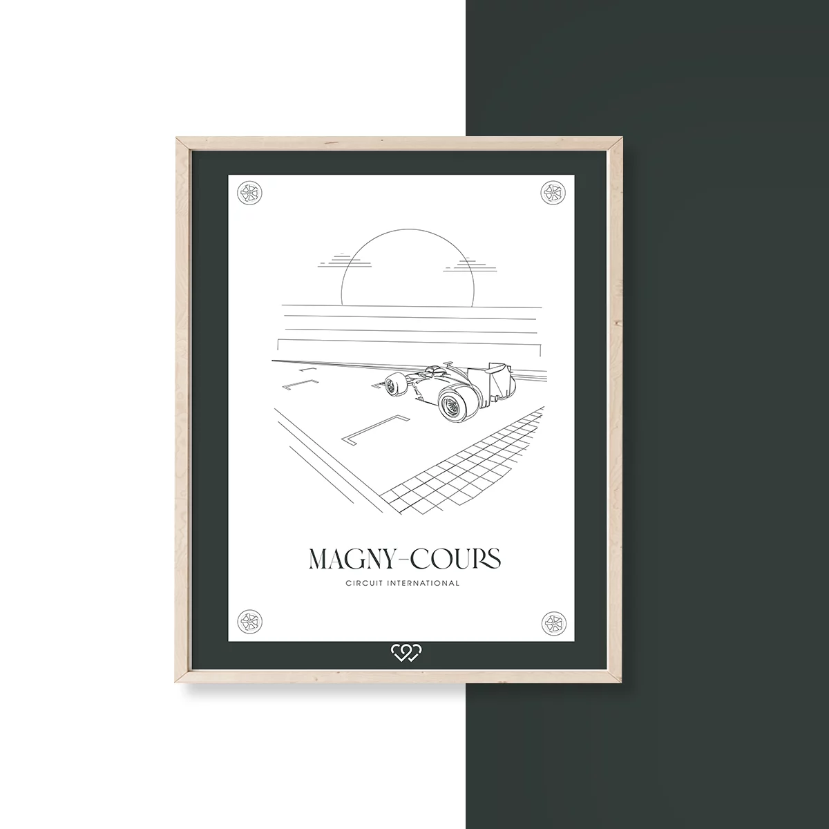 Affiche Magny-Cours Minimaliste