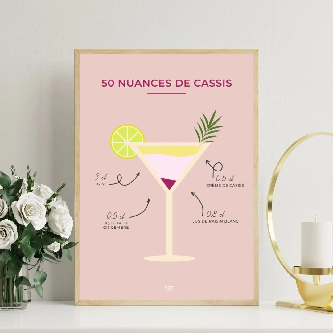 Affiche 50 Nuances de Cassis