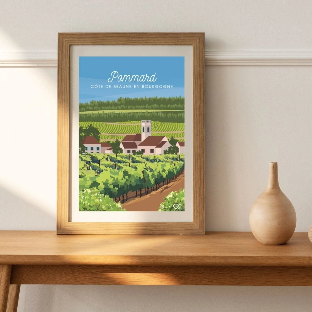 Affiche Pommard - Côte de Beaune en Bourgogne